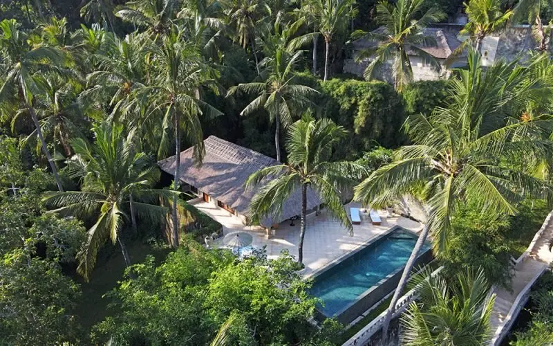 view pool from above